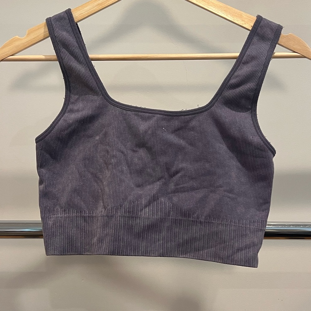 JoyLab Ribbed Sports Bra - Purple